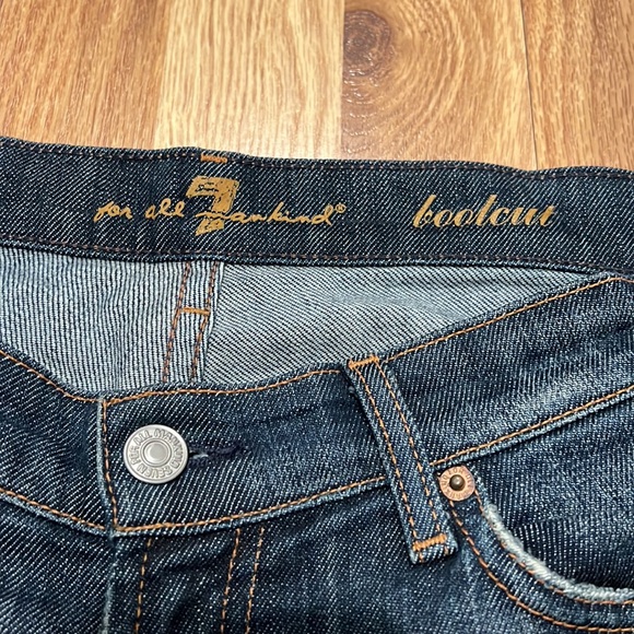 7 For All Mankind Bootcut Jean Dark Wash sz 29 - Picture 4 of 5